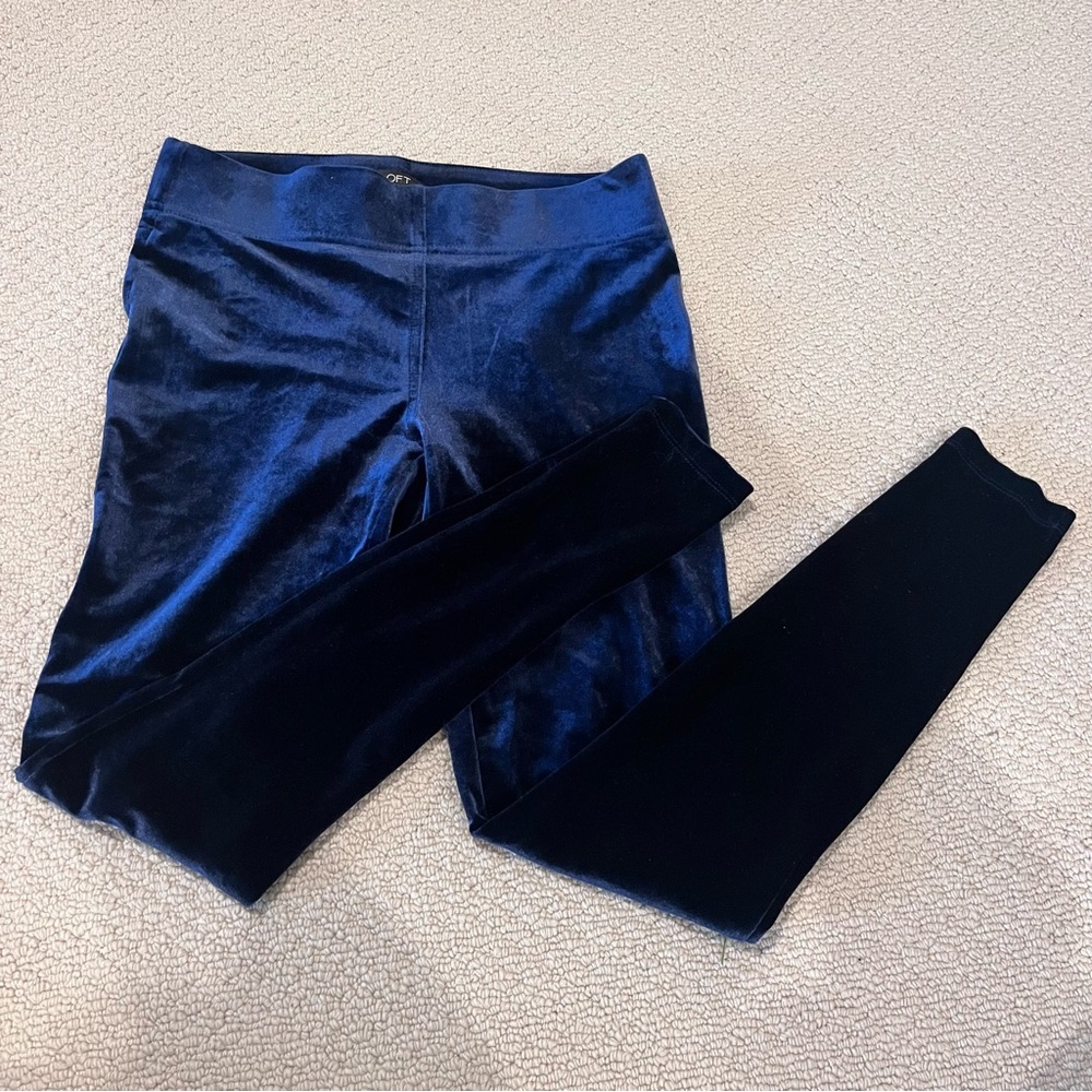 LOFT Blue Velvet Legging
